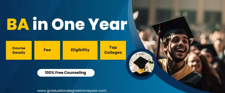 online BA course in one year