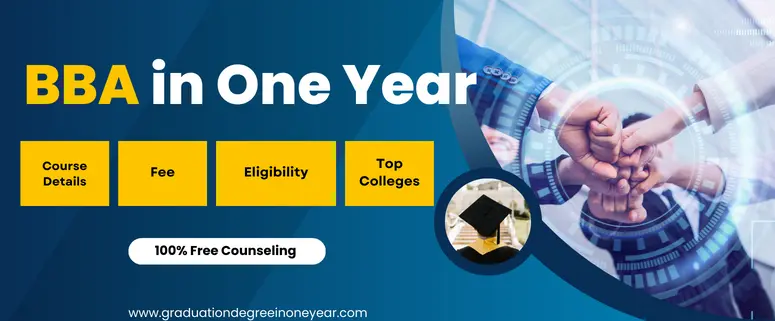 online BBA course in one year