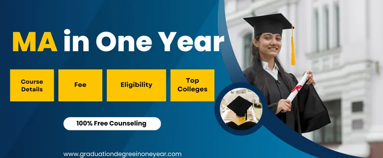online MA course in one year
